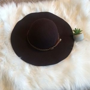 Brown felt festive hat